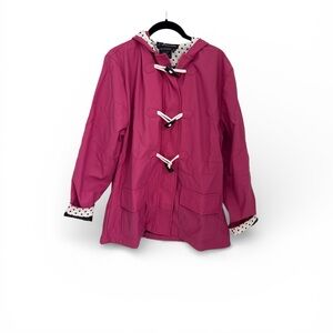 NWOT I5 Apparel Fuschia Raincoat